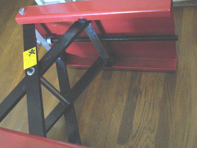 バイクリフトジャッキ 結構上げてみる(下)