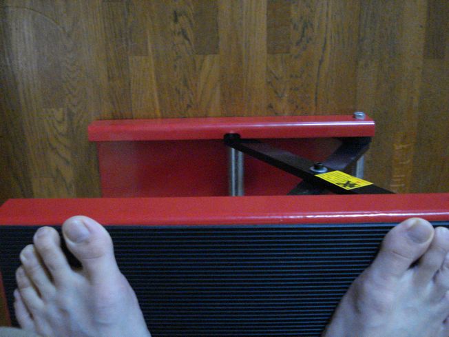 バイクリフトジャッキ 乗ってみる