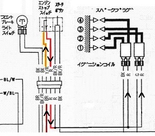 ｲｸﾞﾆｯｼｮﾝｺｲﾙ付近の配線図