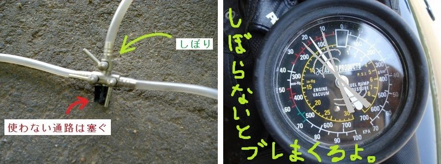 ゲージ直下の3又分岐