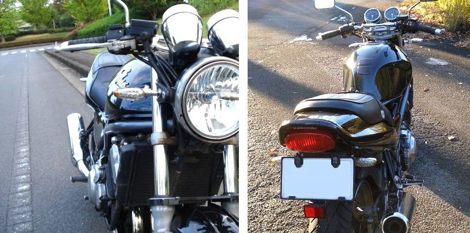 装着LEDウィンカーBALIUS