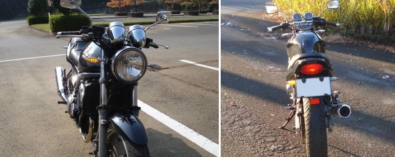 装着LEDウィンカー明るさ