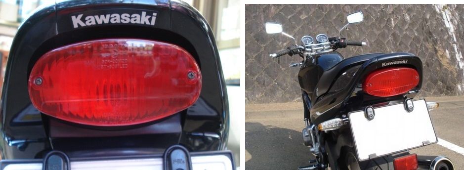 塗装した台湾製テールレンズ装着