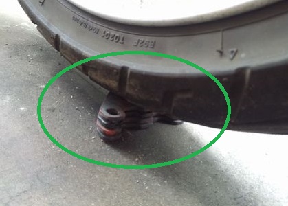 フロントホイールの高さ調整