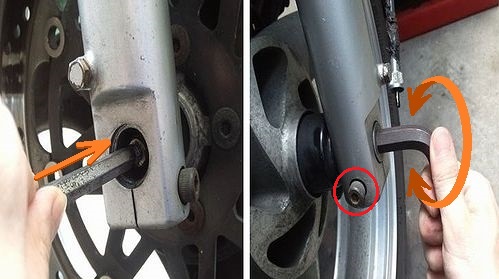 シャフトを抜く