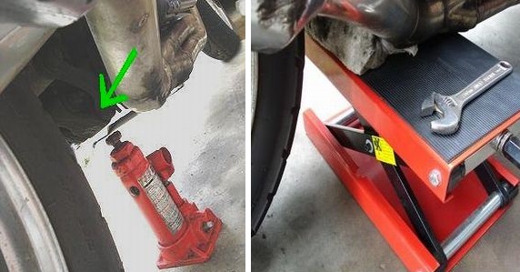 ブレーキキャリパーを外す