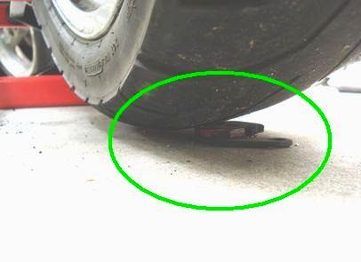 ホイールの高さ調節