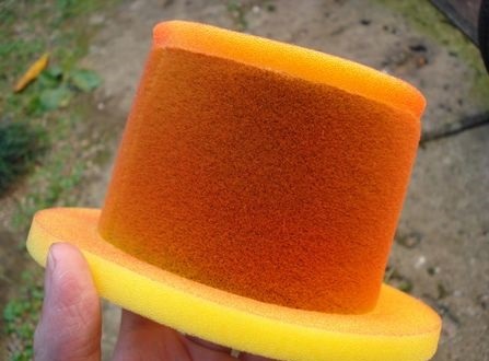 ワコーズのフィルターオイル 外側に塗布