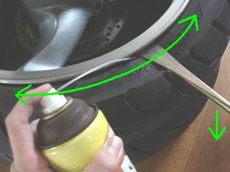 グイグイ押し下げつつ潤滑油