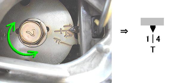 パルシングローター 1,4番上死点