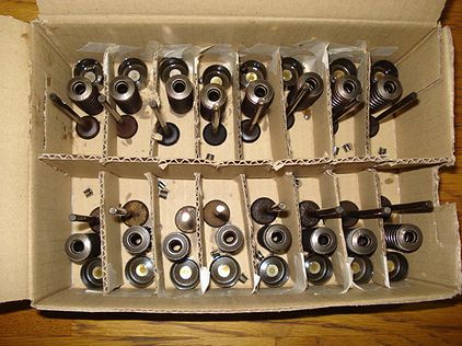 外したバルブは場所が分かるように管理