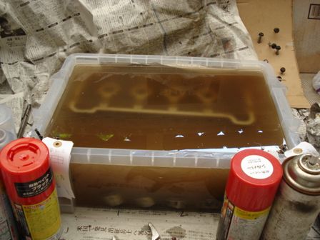 メタルクリーンαで洗浄