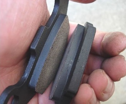 新品のブレーキパッド