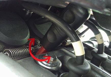 #3,#4 キャブ前方から開度調整