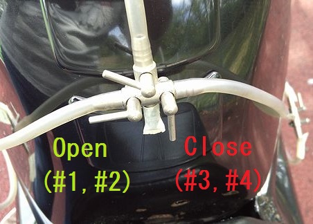 ゲージ直下 (#1,#2)を開く